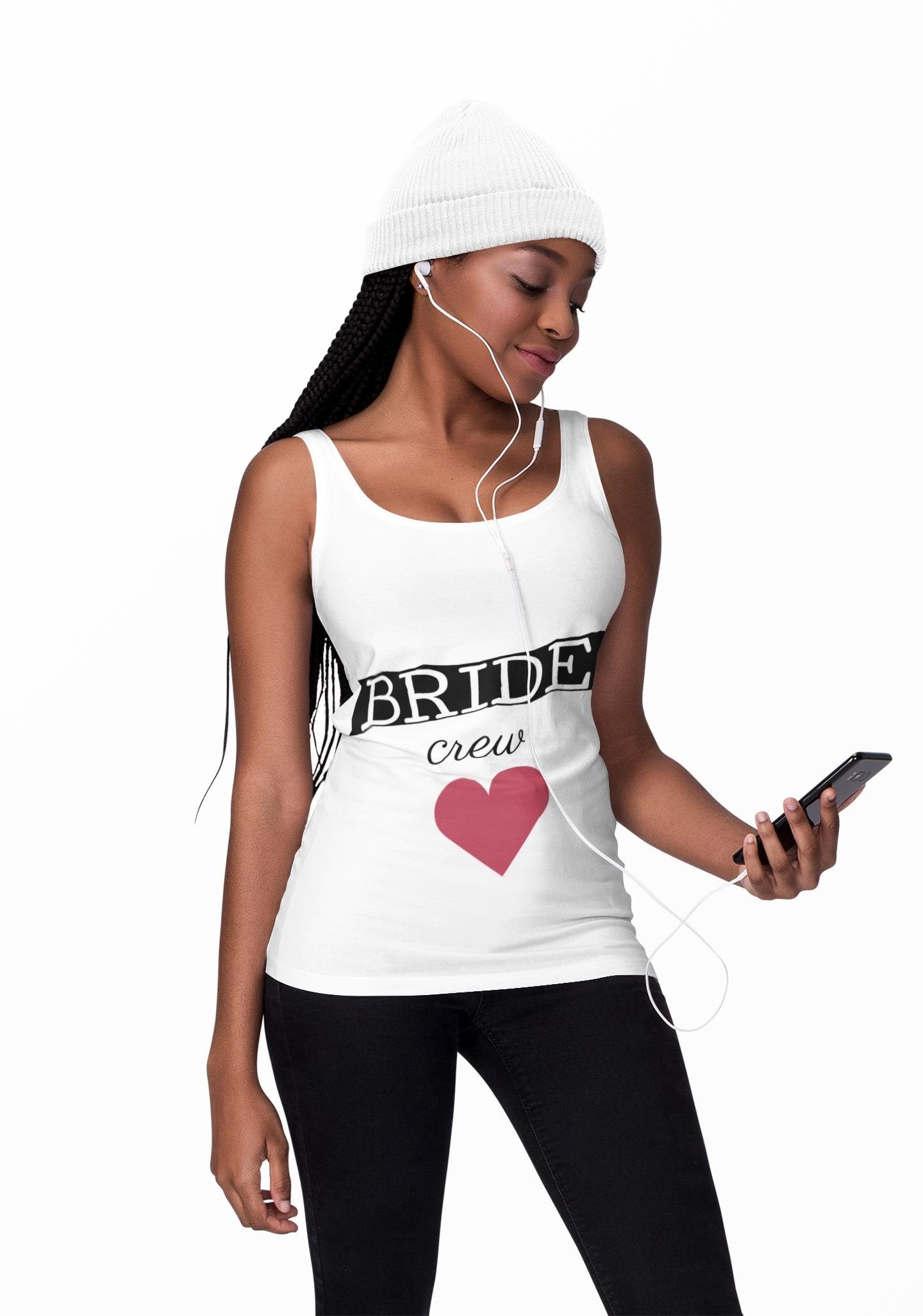 Bride Crew Tank | Bachelorette Heart Bridal Party Tank