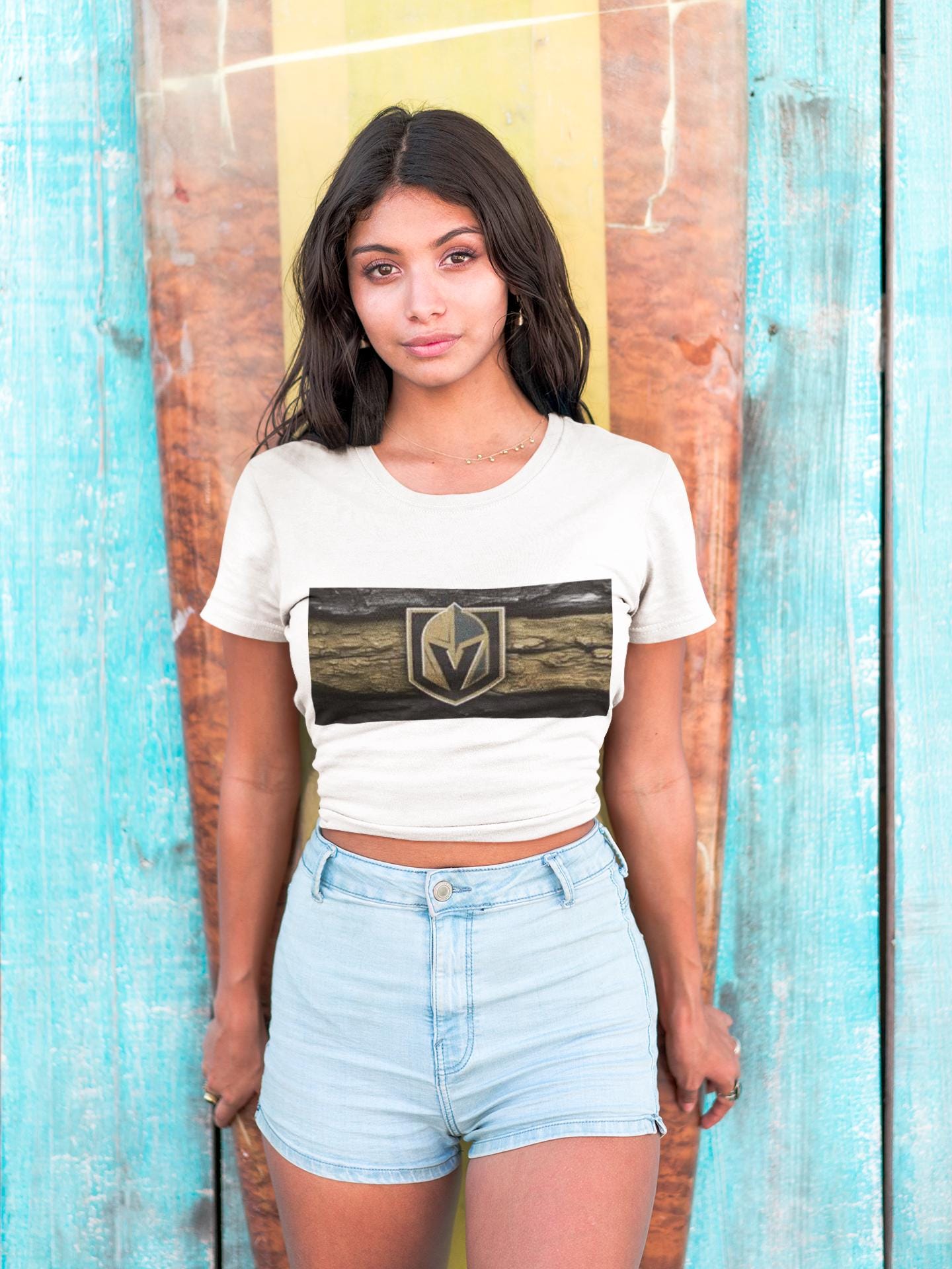 Gold Knight Helmet Logo T-Shirt | Sports Team Crest, Black and Gold