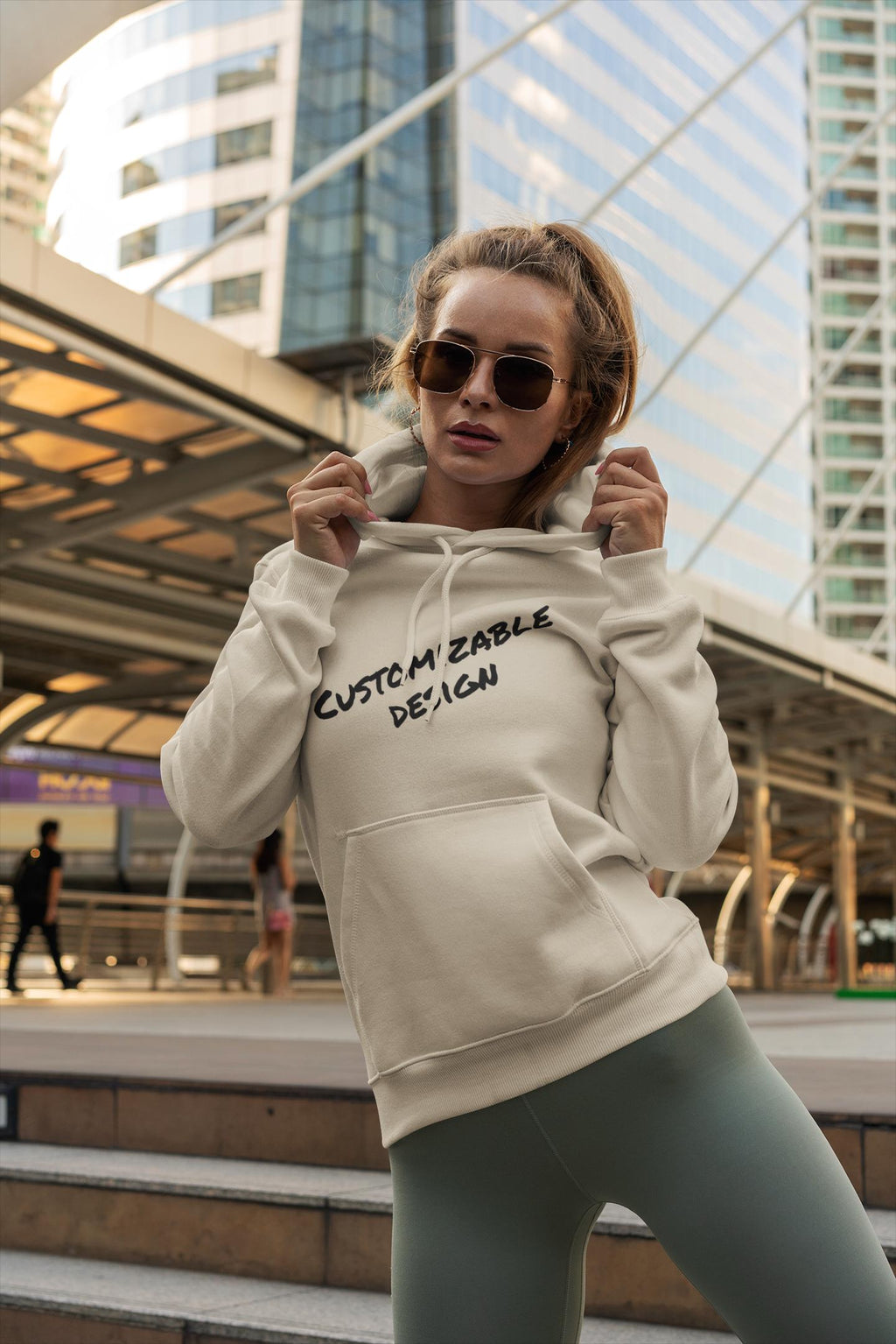 Customizable Text Hoodie | Personalized Print Your Way, Custom Design on Sleeves