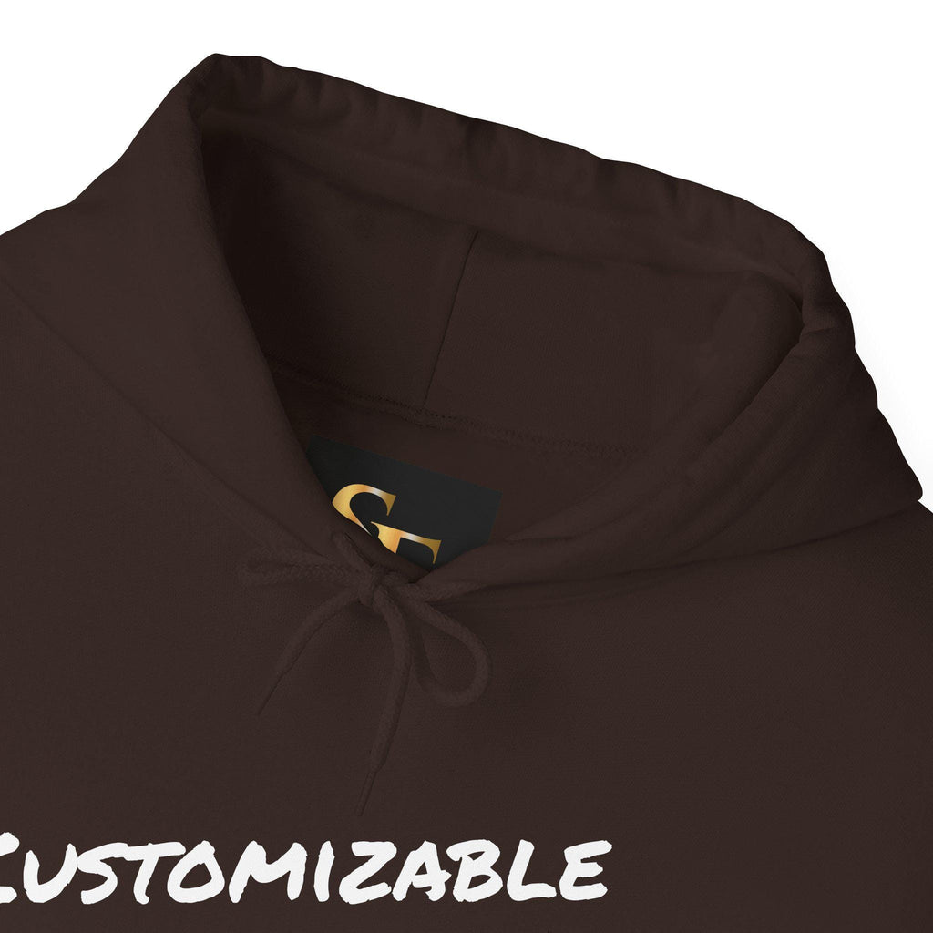 Customizable Text Hoodie | Personalized Print Your Way, Custom Design on Sleeves