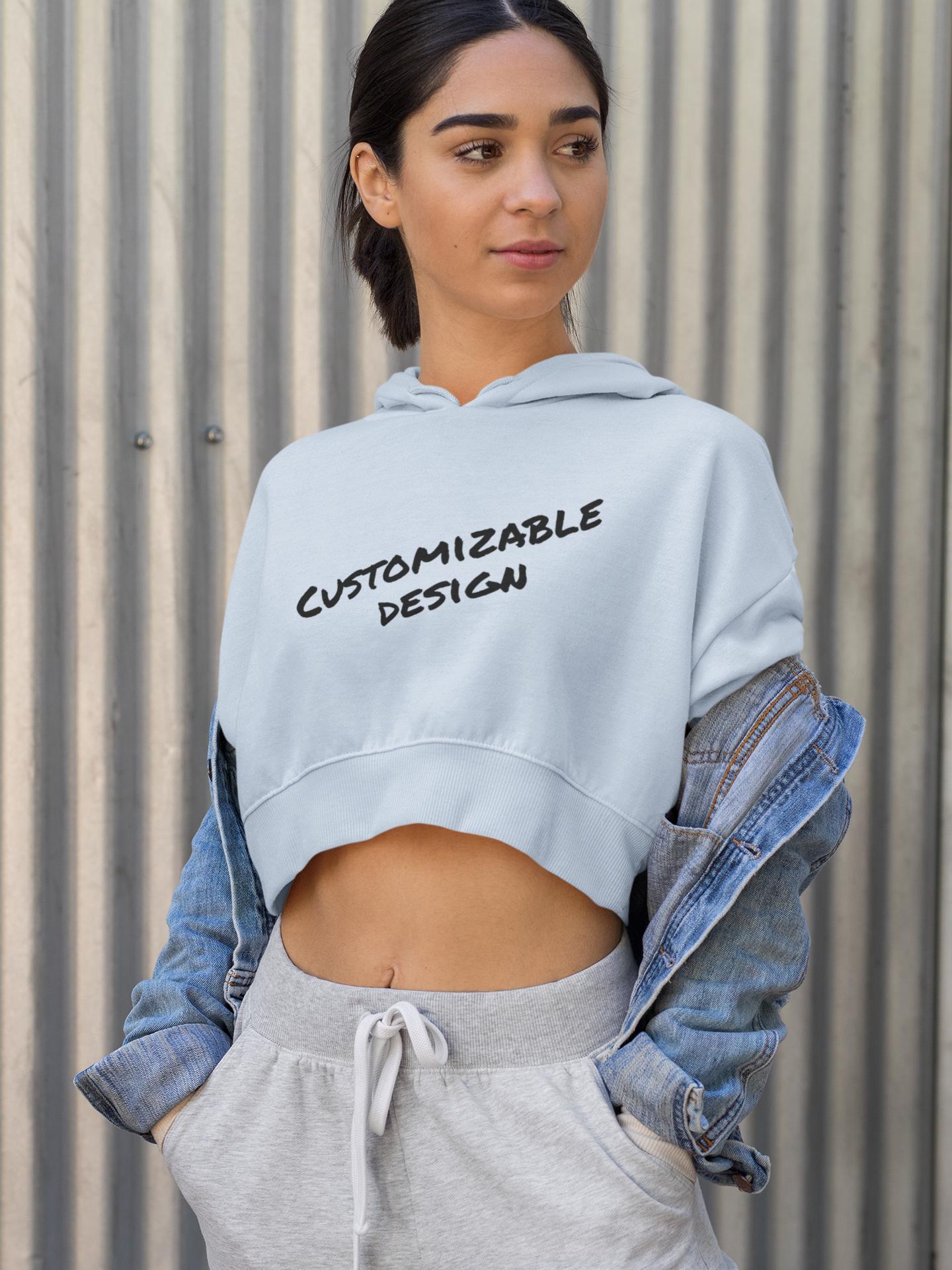 Customizable Text Hoodie | Personalized Print Your Way, Custom Design on Sleeves
