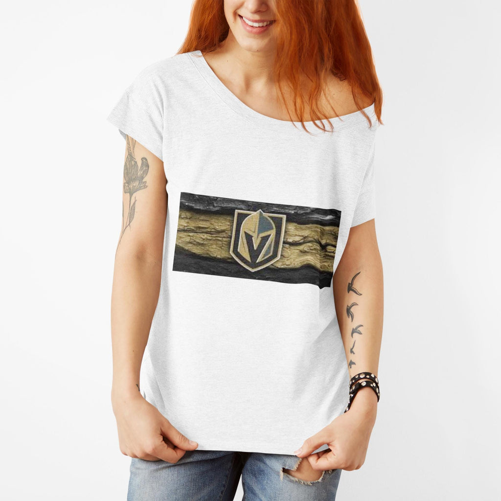 Gold Knight Helmet Logo T-Shirt | Sports Team Crest, Black and Gold
