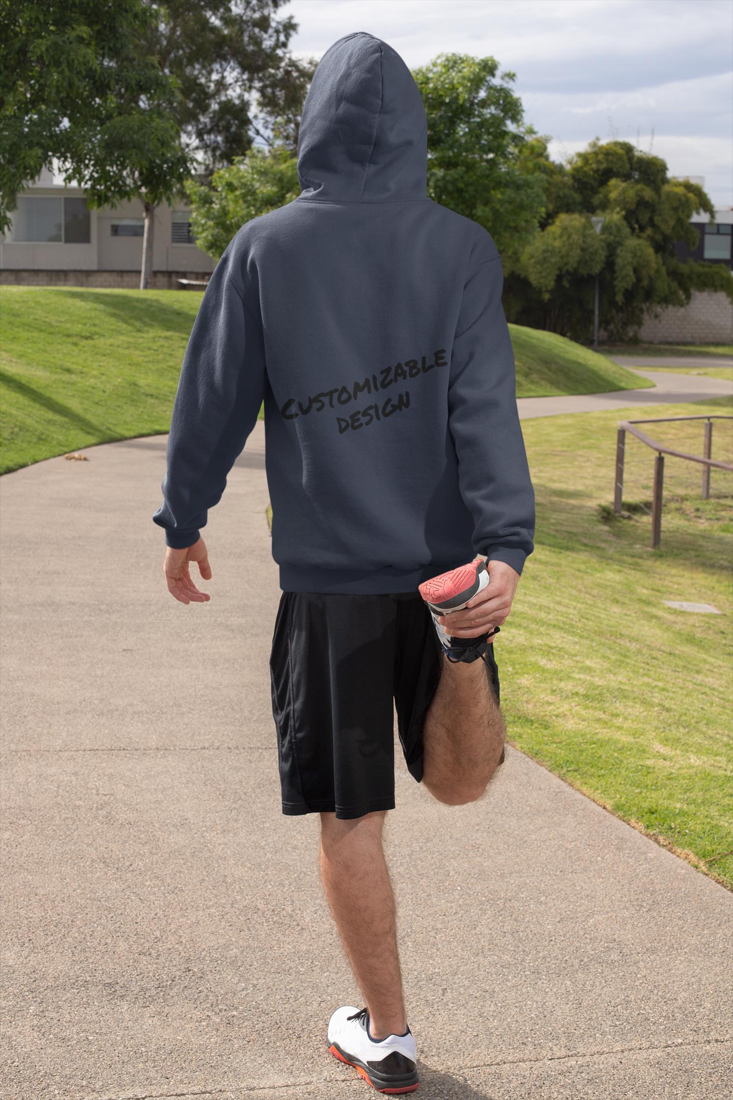 Customizable Text Hoodie | Personalized Print Your Way, Custom Design on Sleeves